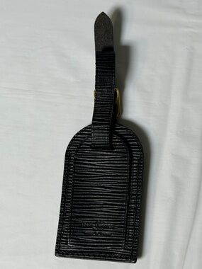 Louis Vuitton black luggage tag